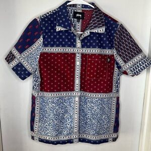 Stussy Patchwork Button Down Shirt